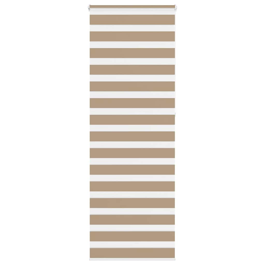 VidaXL store zèbre 80x230 cm largeur de tissu 75,9 cm polyester marron sable