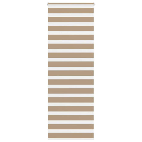 VidaXL store zèbre 80x230 cm largeur de tissu 75,9 cm polyester marron sable