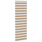 VidaXL store zèbre 80x230 cm largeur de tissu 75,9 cm polyester marron sable