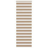 VidaXL store zèbre 85x230 cm largeur de tissu 80,9 cm polyester marron sable