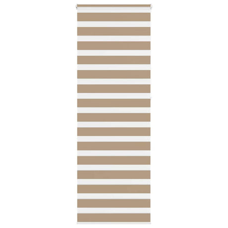 VidaXL store zèbre 90x230 cm largeur de tissu 85,9 cm polyester marron sable
