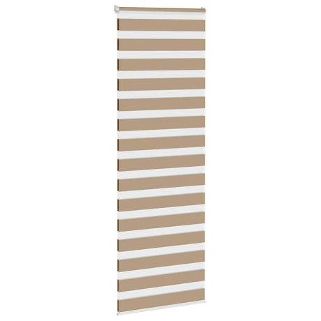 VidaXL store zèbre 90x230 cm largeur de tissu 85,9 cm polyester marron sable