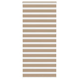 VidaXL store zèbre 95x230 cm largeur de tissu 90,9 cm polyester marron sable