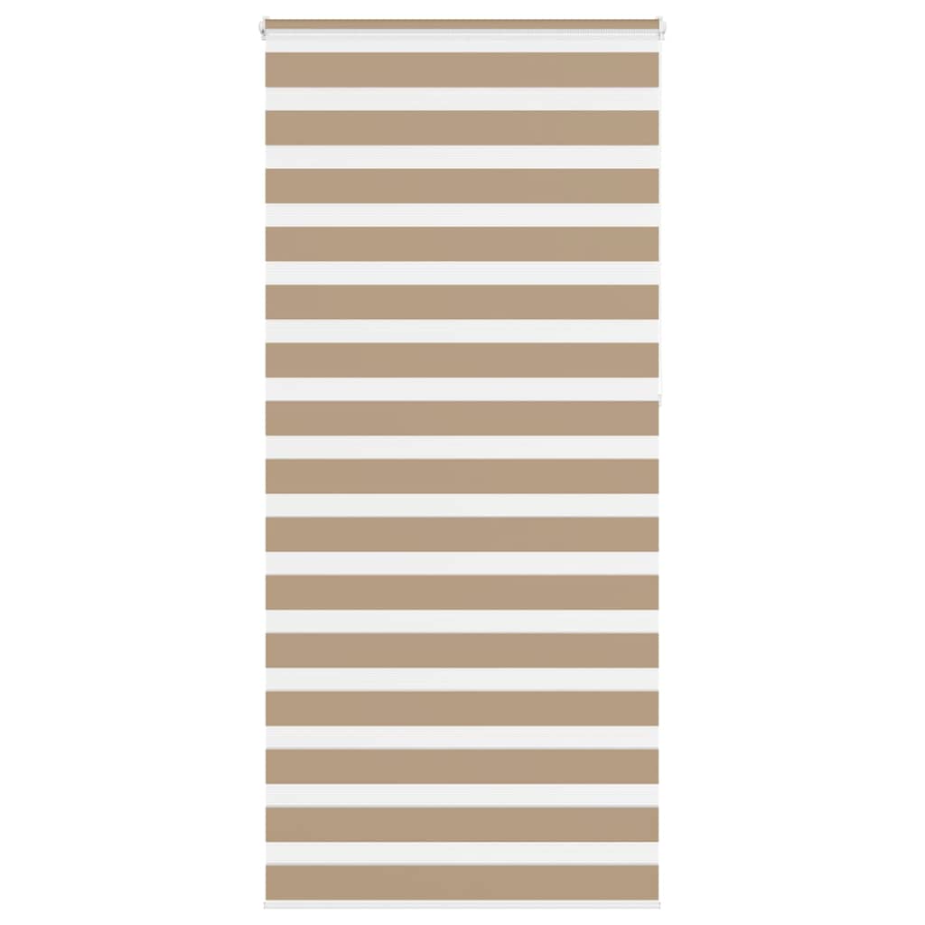 VidaXL store zèbre 100x230 cm largeur de tissu 95,9 cm polyester marron sable