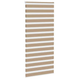 VidaXL store zèbre 100x230 cm largeur de tissu 95,9 cm polyester marron sable