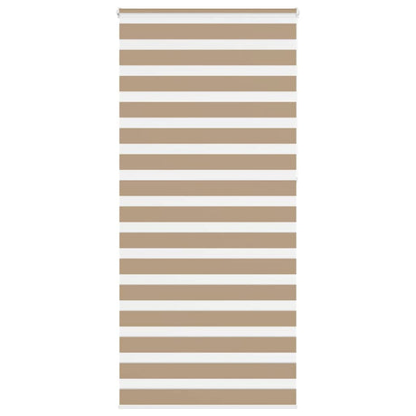 VidaXL store zèbre 105x230 cm largeur de tissu 100,9 cm polyester marron sable