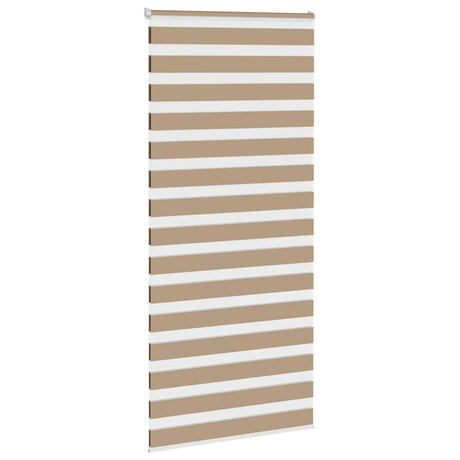 VidaXL store zèbre 105x230 cm largeur de tissu 100,9 cm polyester marron sable