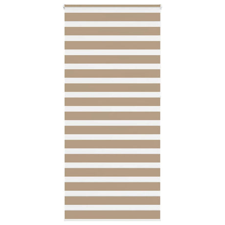 VidaXL store zèbre 110x230 cm largeur de tissu 105,9 cm polyester marron sable