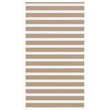 VidaXL store zèbre 120x230 cm largeur de tissu 115,9 cm polyester marron sable