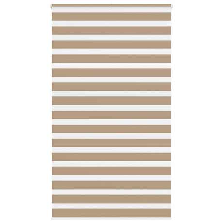 VidaXL store zèbre 120x230 cm largeur de tissu 115,9 cm polyester marron sable