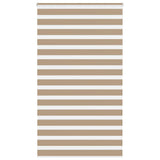 VidaXL store zèbre 130x230 cm largeur de tissu 125,9 cm polyester marron sable