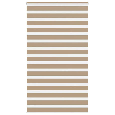 VidaXL store zèbre 130x230 cm largeur de tissu 125,9 cm polyester marron sable