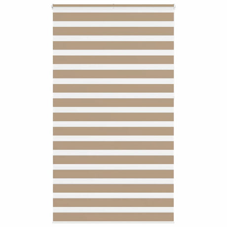 Vidaxxl store zèbre 135x230 cm largeur de tissu 130,9 cm polyester marron sable