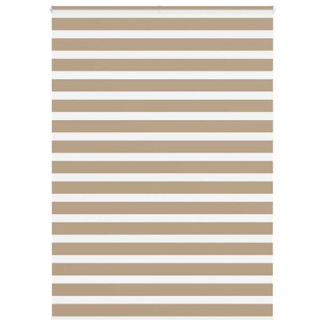 VidaXL store zèbre 155x230 cm largeur de tissu 150,9 cm polyester marron sable