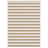 VidaXL store zèbre 160x230 cm largeur de tissu 155,9 cm polyester marron sable