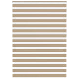 VidaXL store zébré 165x230 cm largeur de tissu 160,9 cm polyester marron sable