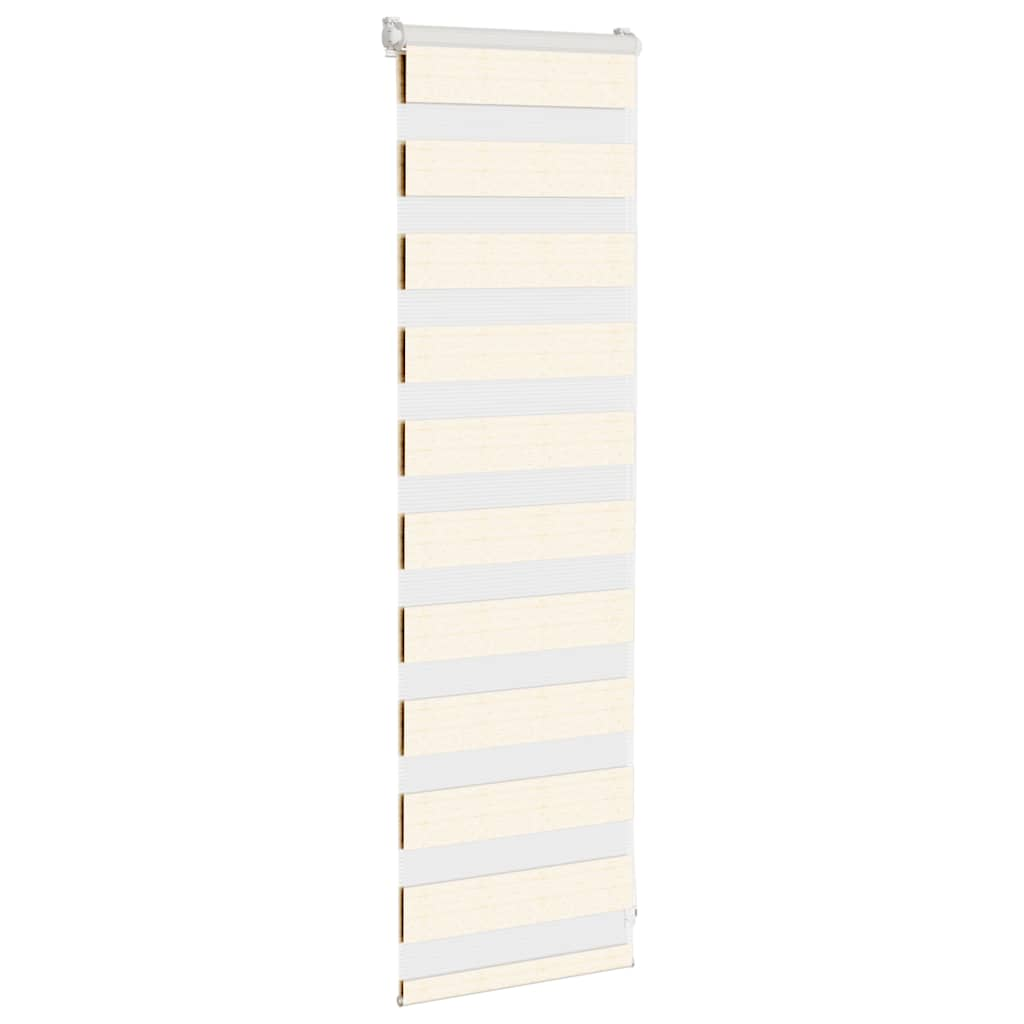 Vidaxl Zebra Roller Blind 40x100 cm Staubbreite 35,9 cm MarbleBige