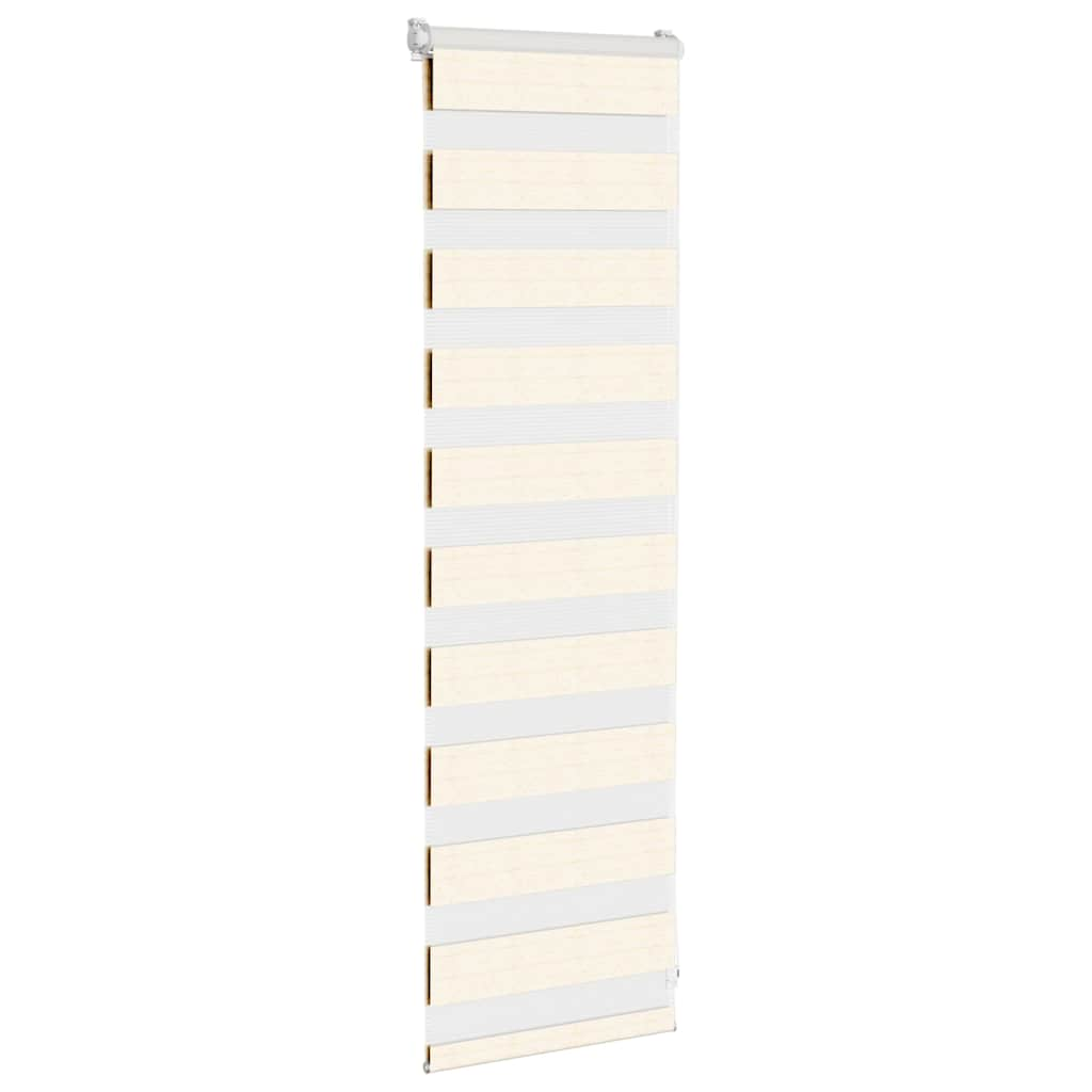 Vidaxl Zebra Roller Blind 50x100 CM Ancho de polvo de 45.9 cm Marmerbeige