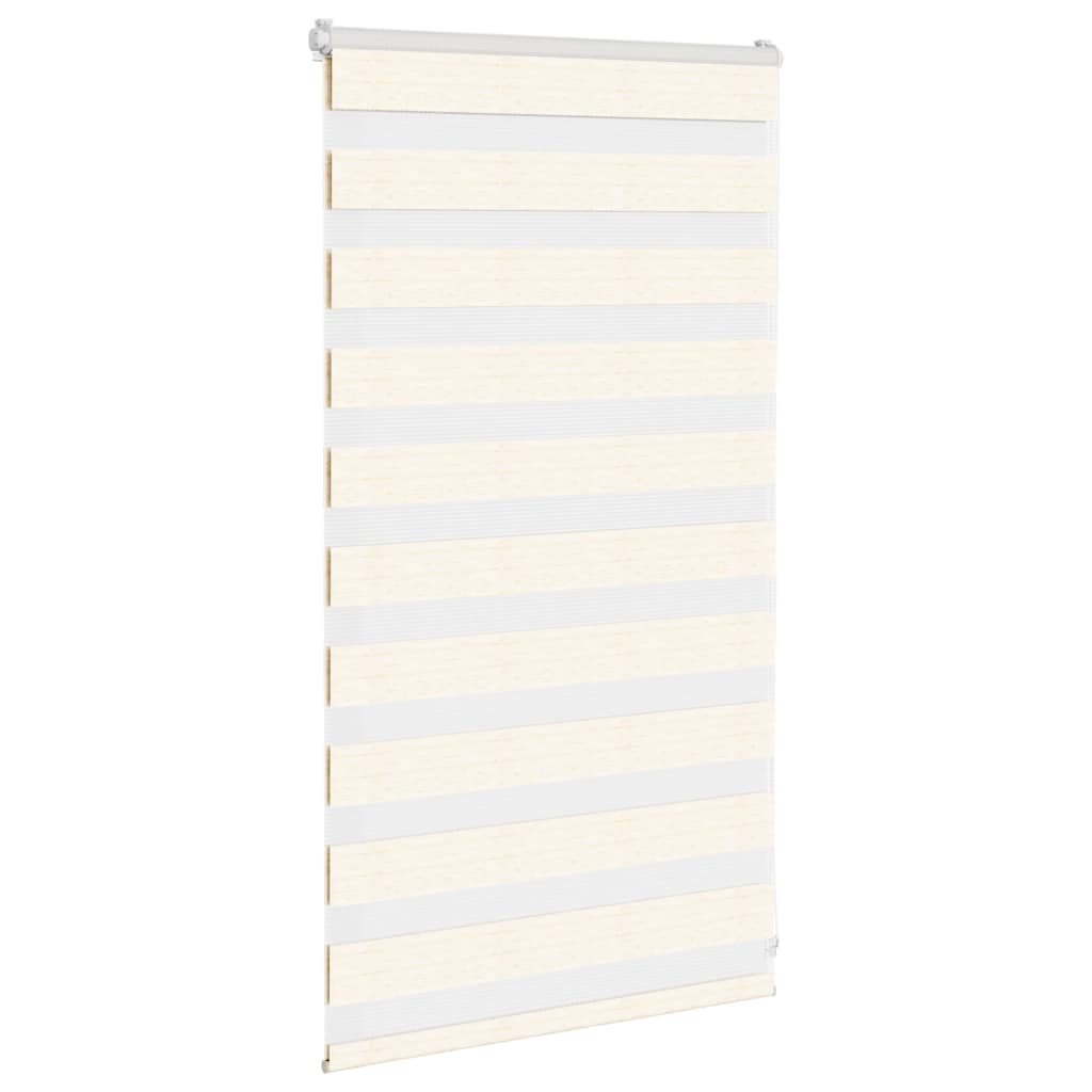 VidaXL store enrouleur zèbre 80x100 cm largeur de tissu 75,9 cm marbre beige