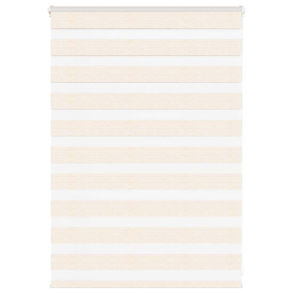 Vidaxl Zebra Roller Blind 105x100 cm Stoffbreite 100,9 cm Marmerbeige