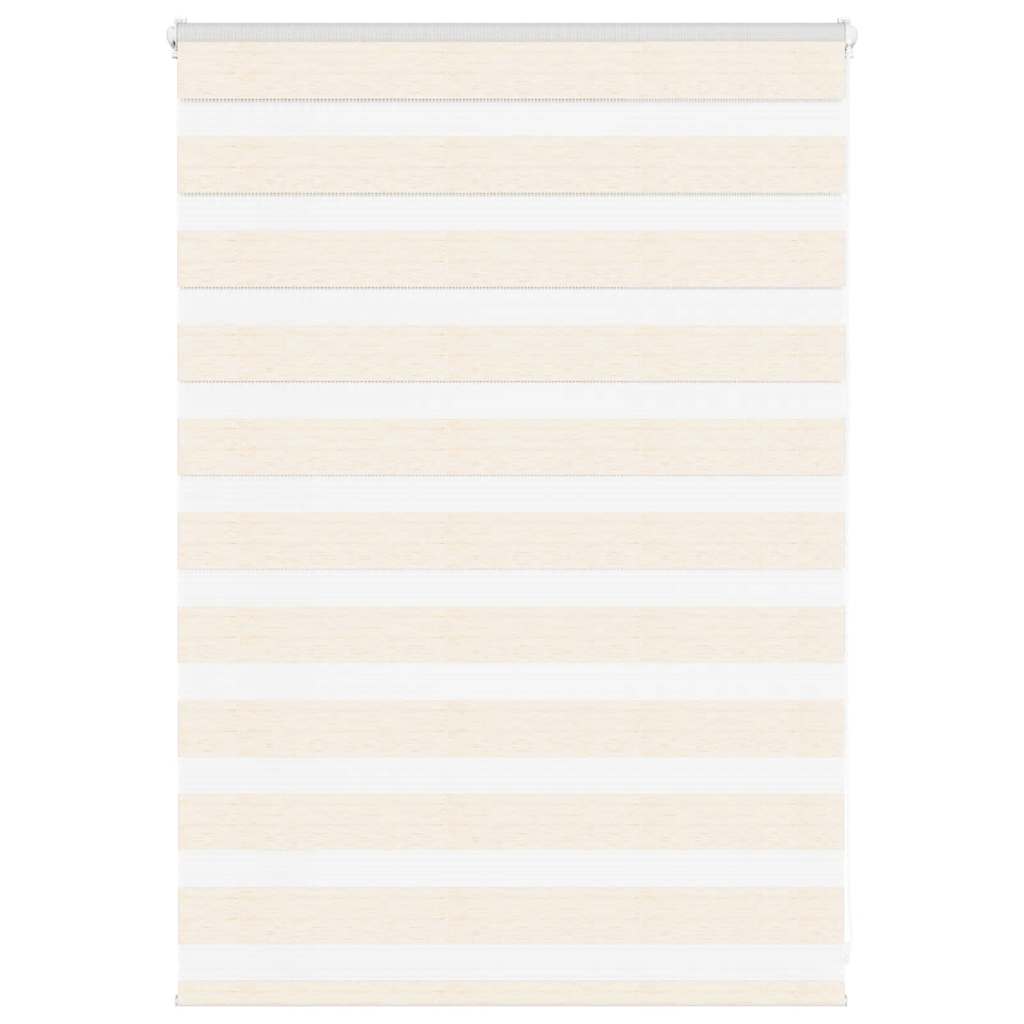 Vidaxl Zebra Roller Blind 110x100 cm Dammbredd 105,9 cm Marmerbeige