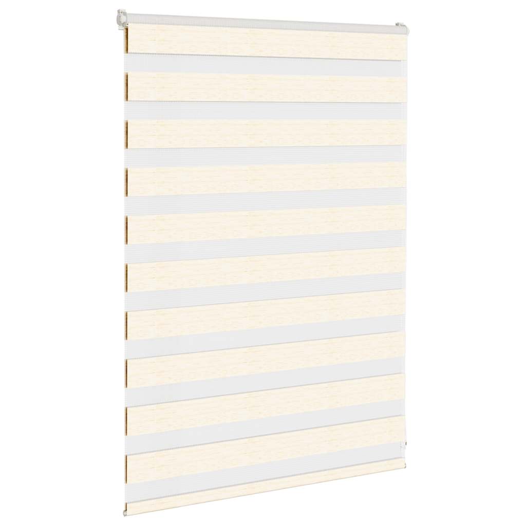 Vidaxl Zebra Roller Blind 110x100 cm Larghezza polvere 105,9 cm Marmerbeige