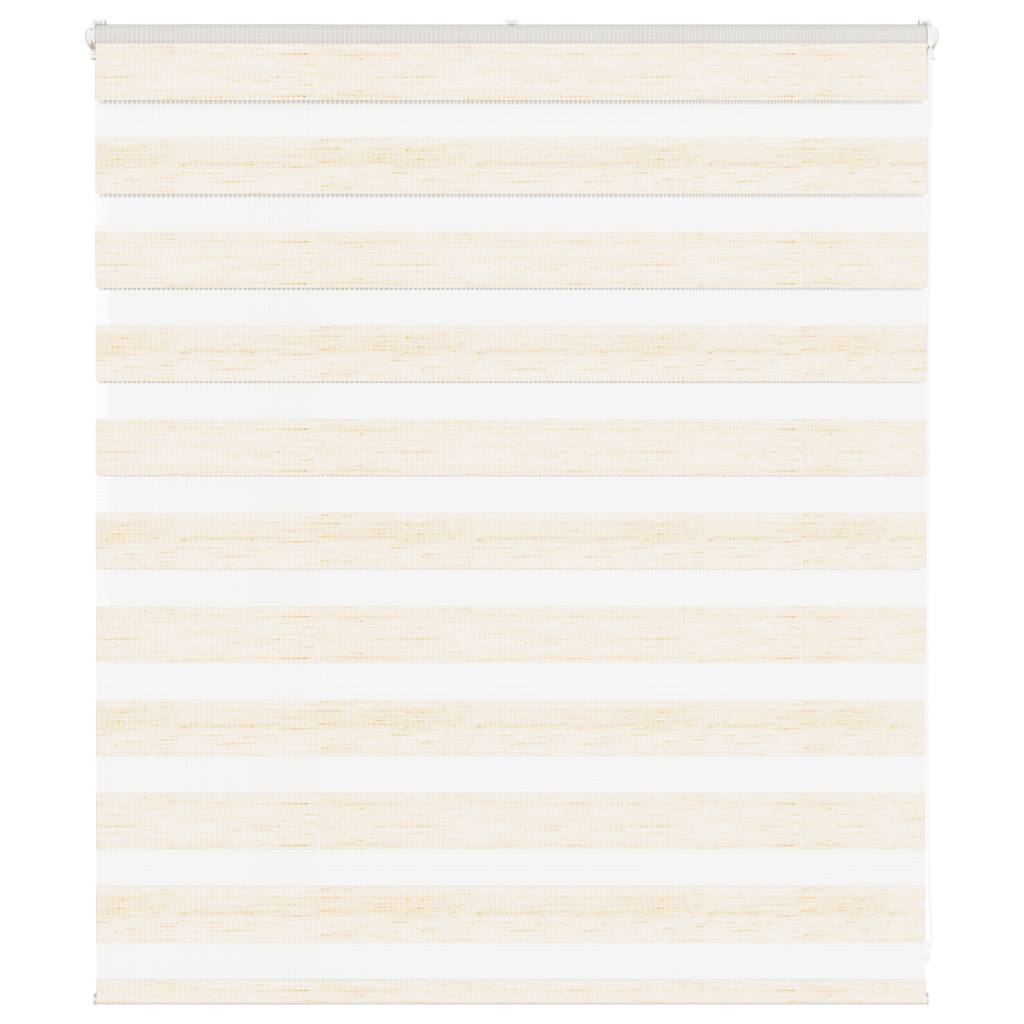 VidaXL store enrouleur zèbre 125x100 cm largeur de tissu 120,9 cm marbre beige