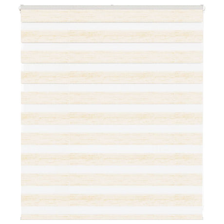 VidaXL store enrouleur zèbre 125x100 cm largeur de tissu 120,9 cm marbre beige