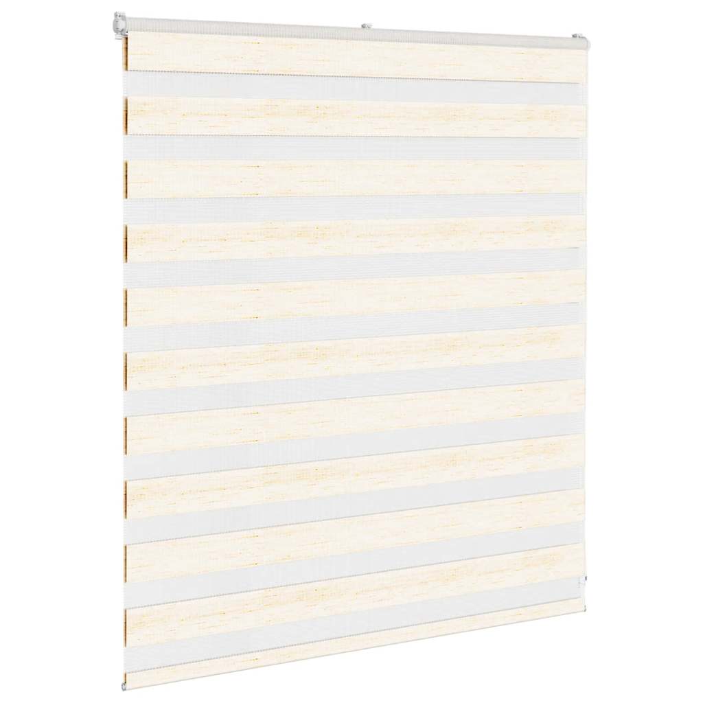 Vidaxl Zebra Roller Blind 125x100 cm Stofbredde 120,9 cm Marmerbeige