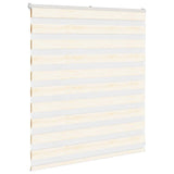 Vidaxl Zebra Roller Blind 125x100 cm Larghezza tessuto 120,9 cm Marmerbeige