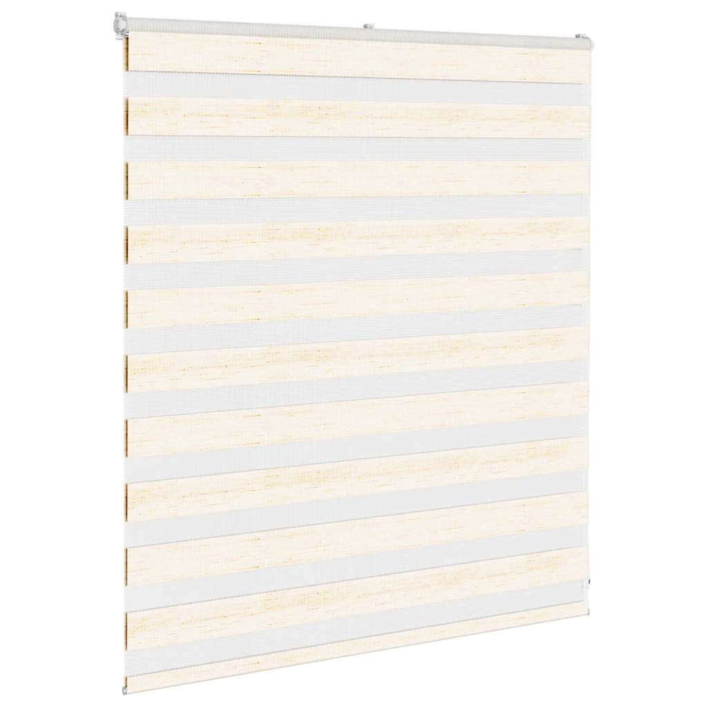 VidaXL store enrouleur zèbre 125x100 cm largeur de tissu 120,9 cm marbre beige