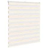 VidaXL store enrouleur zèbre 125x100 cm largeur de tissu 120,9 cm marbre beige