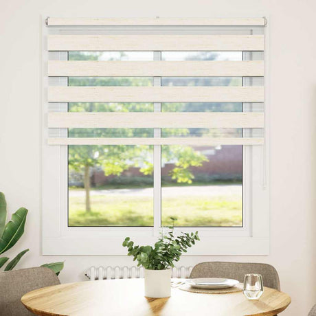 Vidaxx store enrouleur zèbre 130x100 cm largeur de tissu 125,9 cm marbre beige