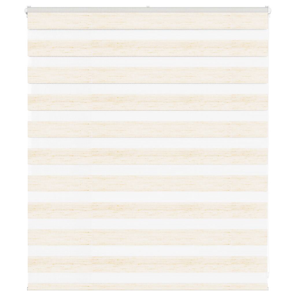 Vidaxl Zebra Roller Blind 135x100 cm Støvbredde 130,9 cm Marmerbeige