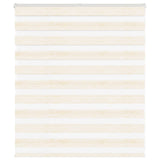 Vidaxl Zebra Roller Blind 135x100 cm Ancho de polvo 130.9 cm Marmerbeige