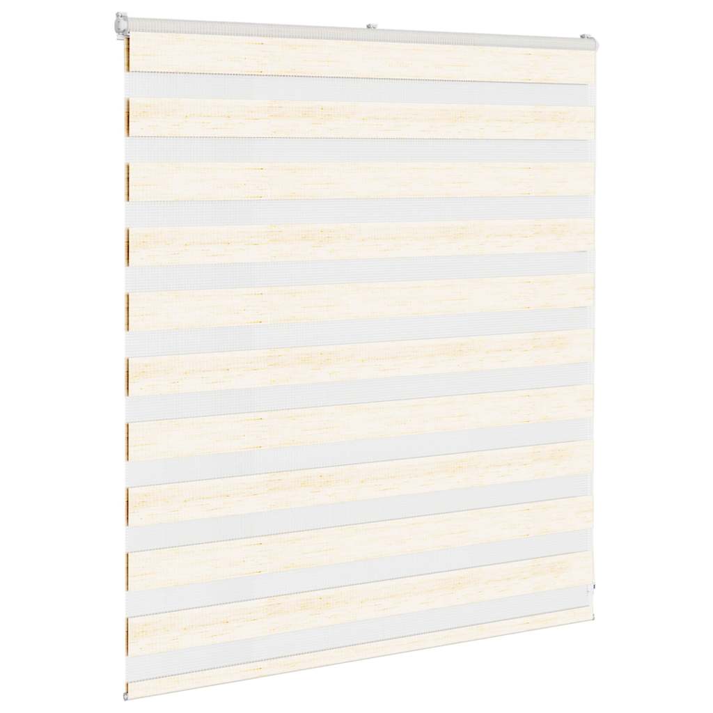 Vidaxl Zebra Roller Blind 135x100 cm Dammbredd 130,9 cm Marmerbeige