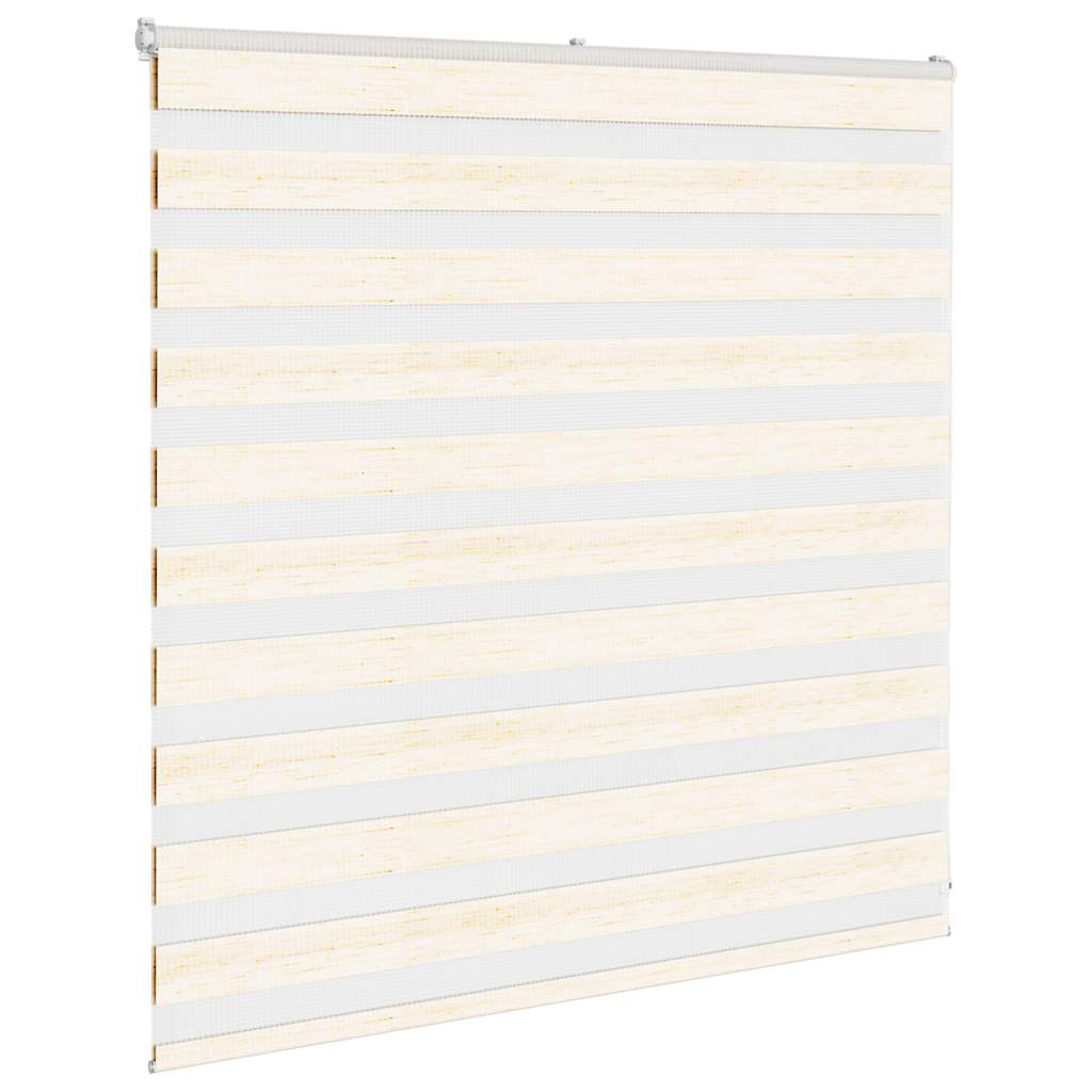 VidaXL store enrouleur zèbre 140x100 cm largeur de tissu 135,9 cm marbre beige