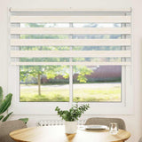 VidaXL store enrouleur zèbre 155x100 cm largeur de tissu 150,9 cm marbre beige