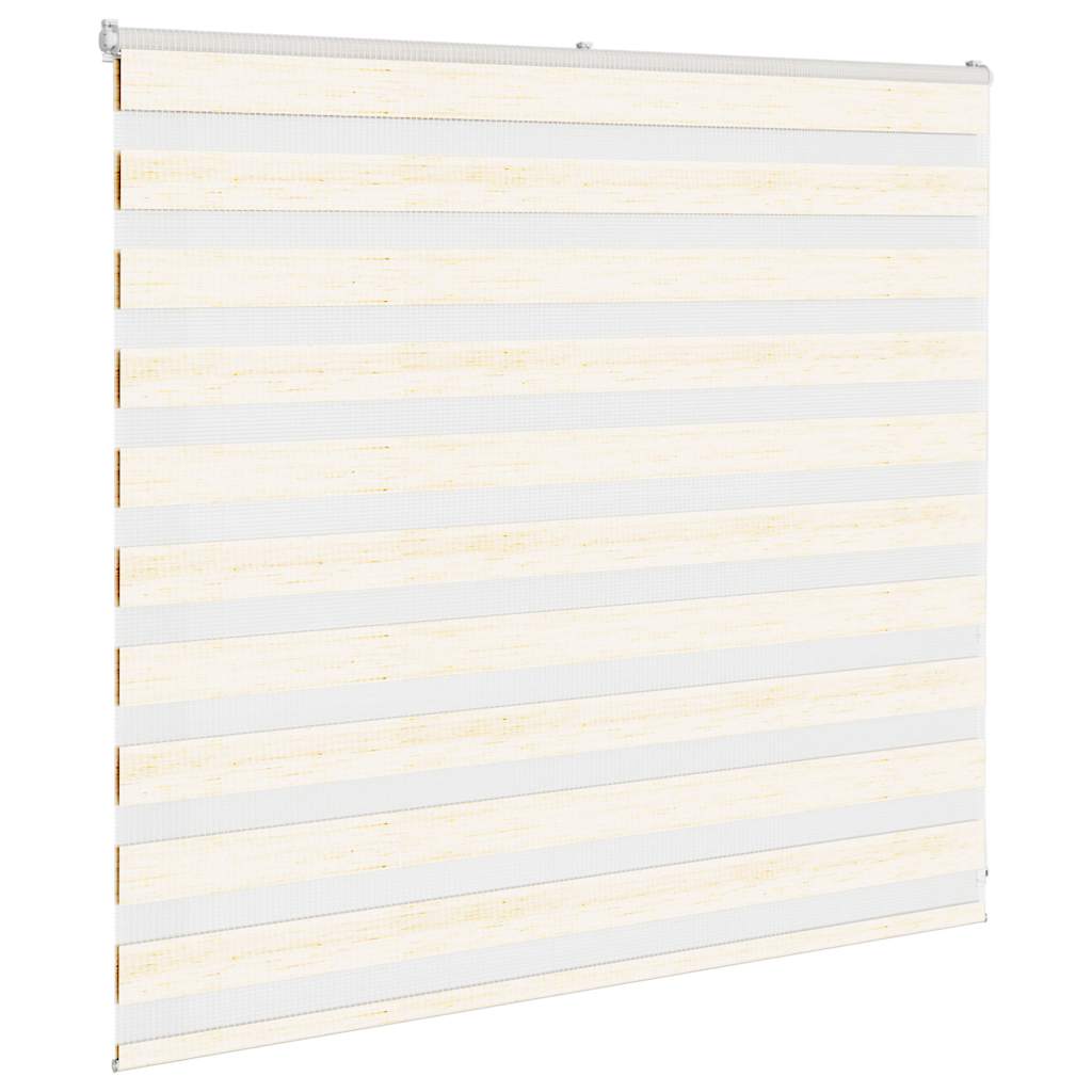 Vidaxl Zebra Roller Blind 155x100 cm Støvbredde 150,9 cm Marmerbeige