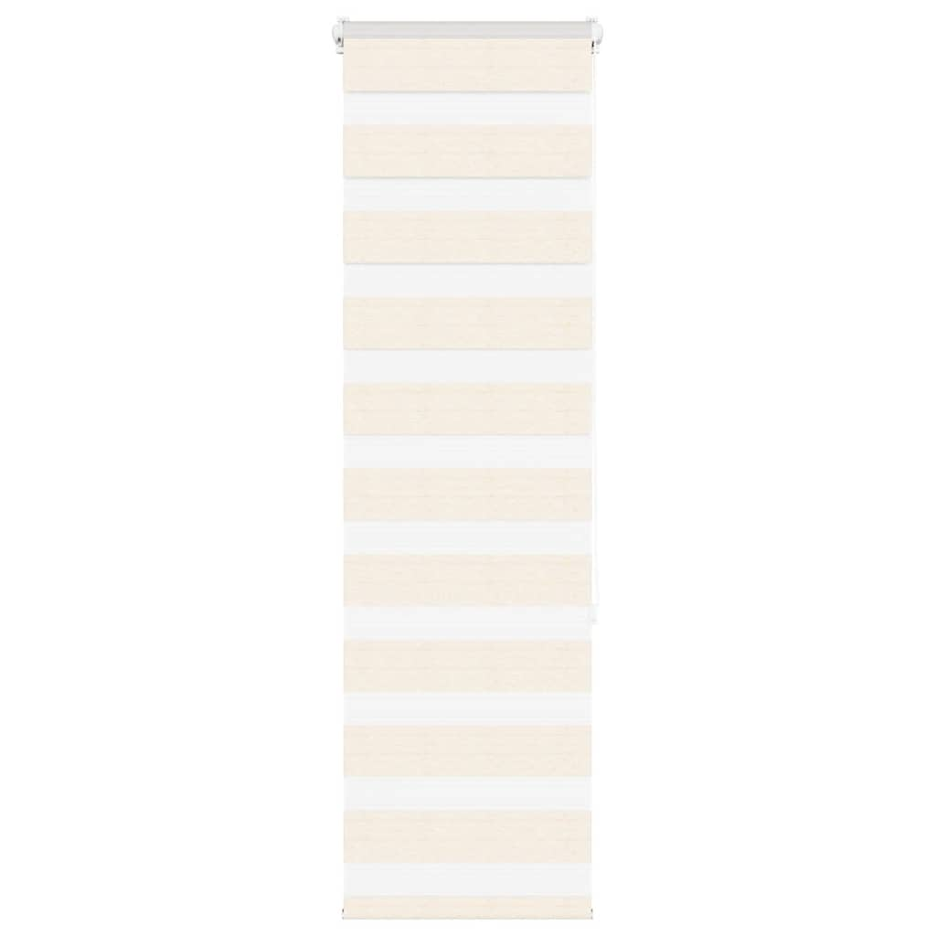 Vidaxl Zebra Blind 50x150 cm Staubbreite 55,9 cm Polyester Marmerbeige