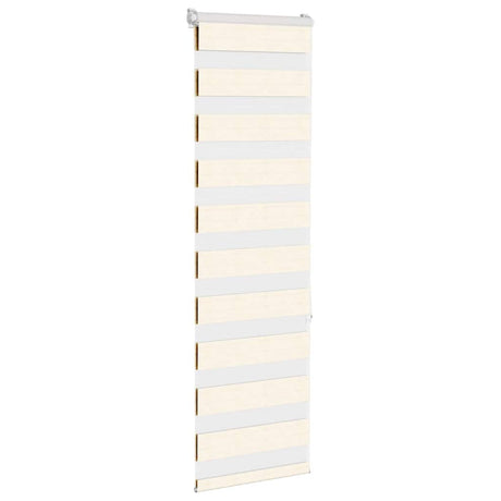 VidaXL store zèbre 50x150 cm largeur de tissu 55,9 cm polyester marbre beige