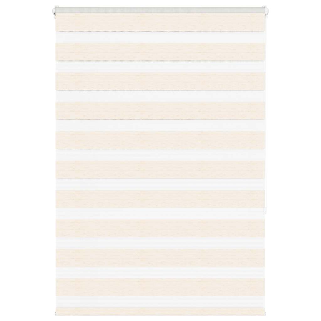 Vidaxl Zebra Roller Blind 110x150 cm Staubbreite 105,9 cm Marmerbeige