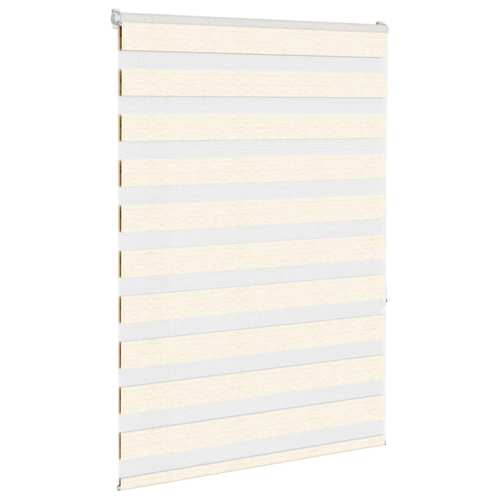 VidaXL store enrouleur zèbre 110x150 cm largeur de tissu 105,9 cm marbre beige