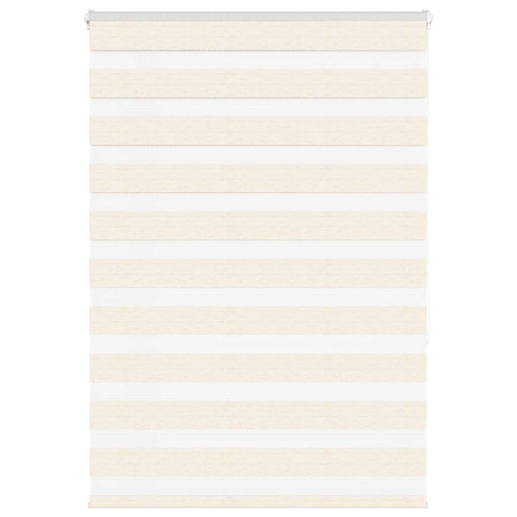 VidaXL store enrouleur zèbre 115x150 cm largeur de tissu 110,9 cm marbre beige