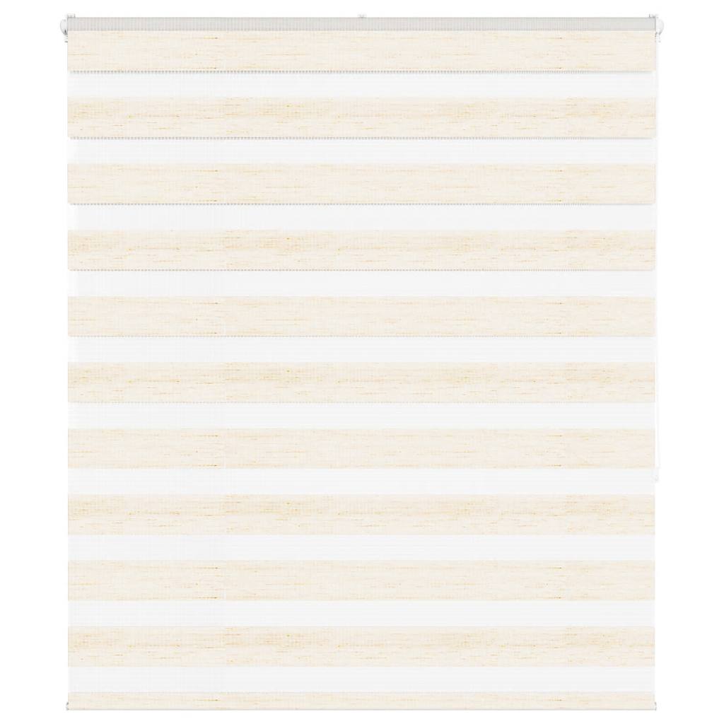 Vidaxl Zebra Roller Blind 135x150 cm Dammbredd 130,9 cm MARMERBEIGE