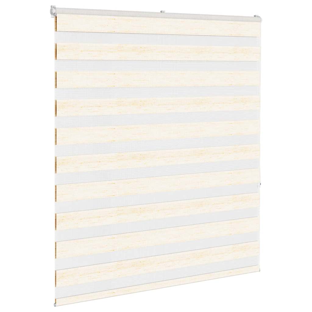 Vidaxl Zebra Roller Blind 135x150 cm Szerokość pyłu 130,9 cm marmerbeige