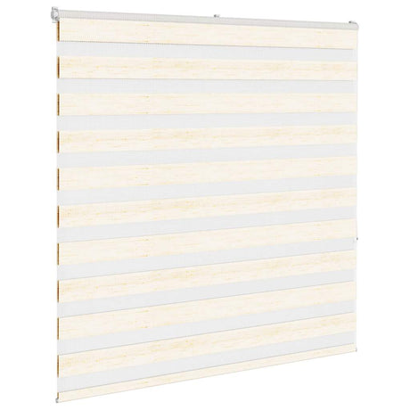 VidaXL store enrouleur zèbre 150x150 cm largeur de tissu 145,9 cm marbre beige