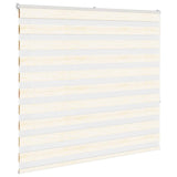 Vidaxl Zebra Roller Blind 155x150 cm Staubbreite 150,9 cm Marmerbeige