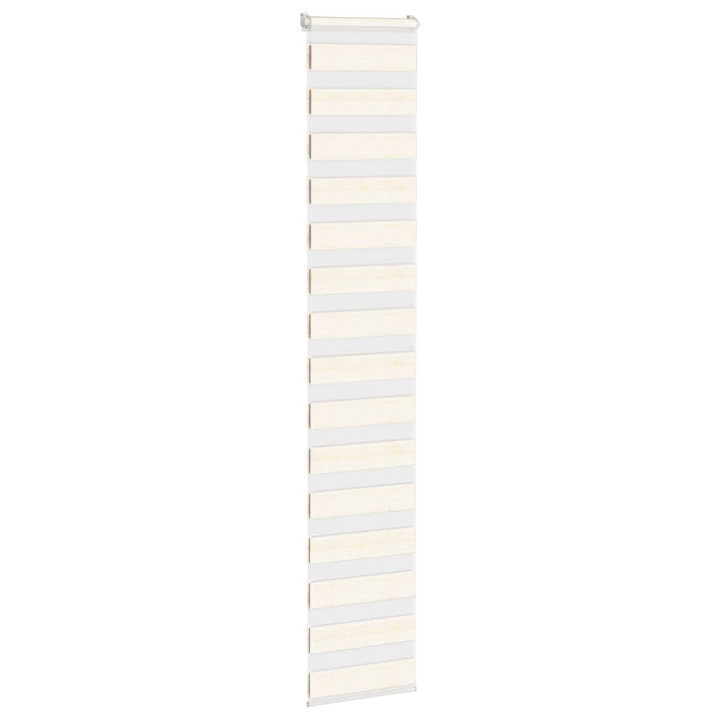 Vidaxl Zebra Roller Blind 45x200 cm Staubbreite 40,9 cm Marmerbeige