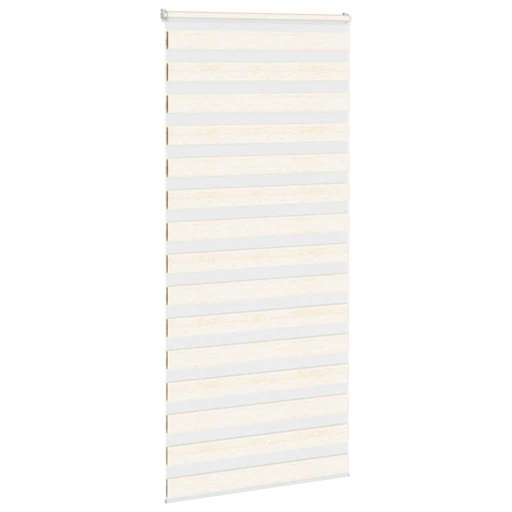 Vidaxl Zebra Rouleau aveugle 110x200 cm Largeur de poussière 105,9 cm Marmerbeige